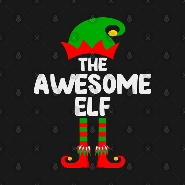 Awesome Elf Matching Family Group Christmas Party Pajama by DragonTees