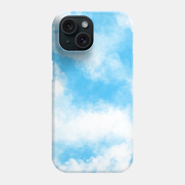 Clouds - Blue and White Phone Case by GraphiscbyNel