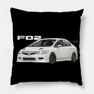 TYPE R FD2 sedan JDM Championship White Tuned Pillow