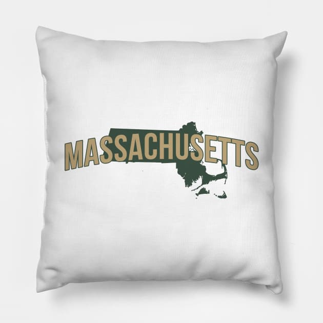 Massachusetts State Pillow by Novel_Designs