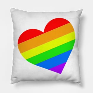 Rainbow Heart Pillow