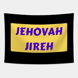 Jehovah Jireh - God Will Provide | Christian Typography Tapestry