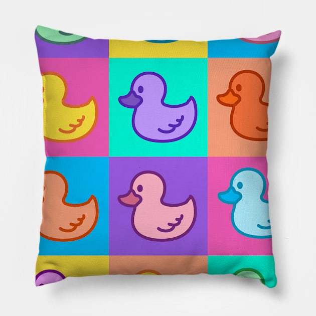 Rubber Ducks Pillow by Kanvis