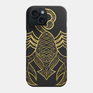 Scorpio gold Phone Case