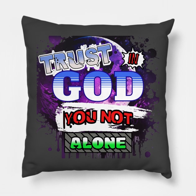 Trust in God Pillow by USAPHILLYDESIGNERS