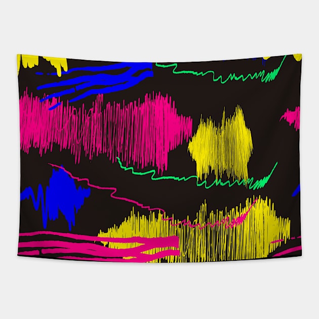 Abstract Doodles Fashion Tapestry by MichelMM