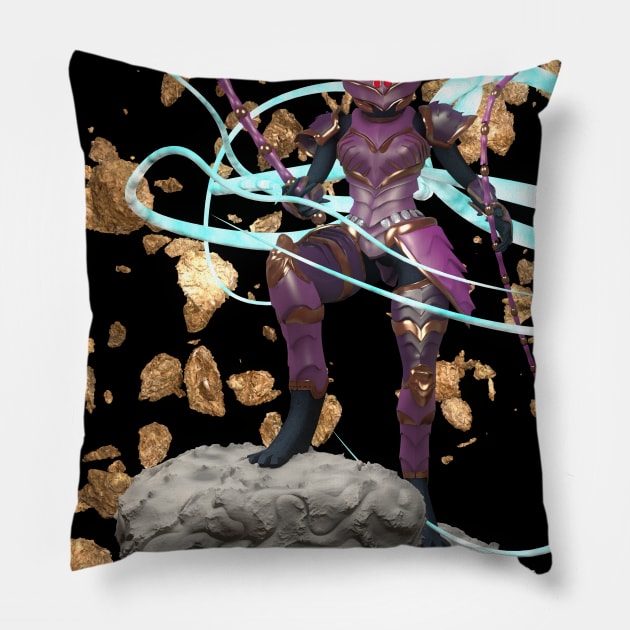 Weird Fang Freya Pillow by hierrochulo