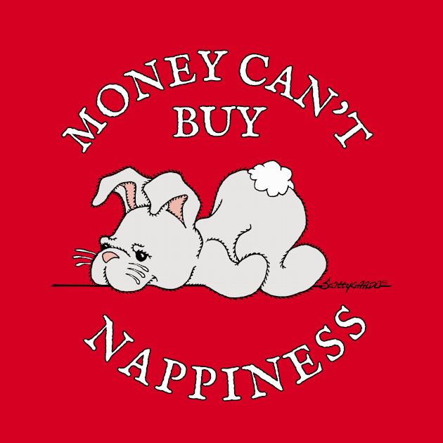 MONEY CAN'T BUY NAPPINESS Stuffed Bunny Rabbit by ScottyGaaDo by ScottyGaaDo