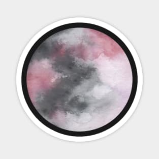 Tie dye moon watercolor Magnet