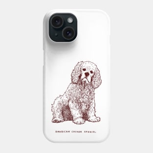 Vintage American Cocker Spaniel Phone Case