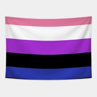 Proud Gender Fluid Pride Flag (Proud LGBT LGBTQ+ Community Pride Flag) Tapestry