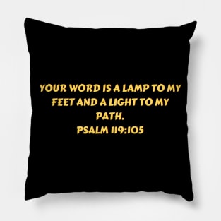 Bible Verse Psalm 119:105 Pillow