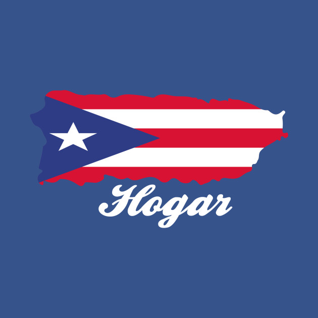 Disover Puerto Rico Hogar Design for Boricua USA Fans - Puerto Rico - T-Shirt