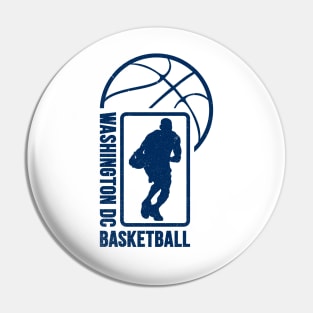 Washington DC Basketball 01 Pin