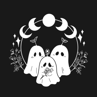 Spooky Ghosts (white ver.) T-Shirt