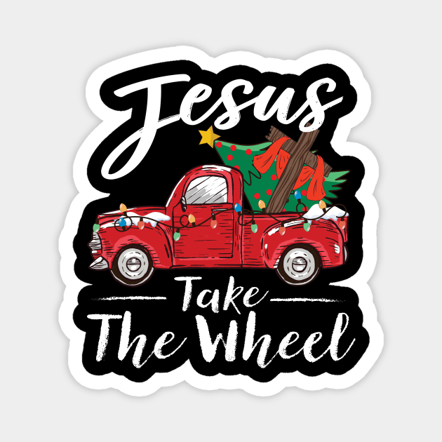 Jesus Take The Wheel Magnet by TheDesignDepot