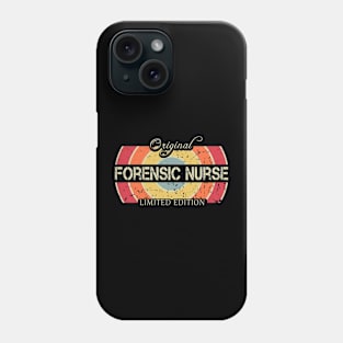 Funny Job Title Worker Retro Vintage Forensic Nurse Phone Case