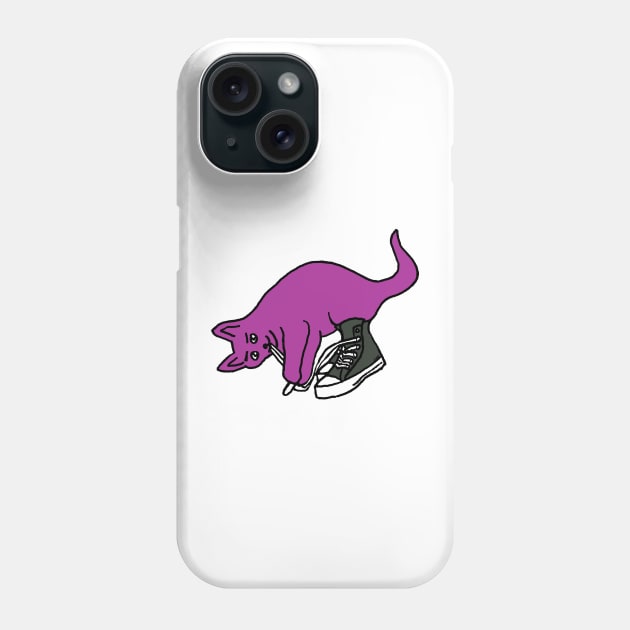 High Top Kitty Laces Phone Case by GiiPiiD