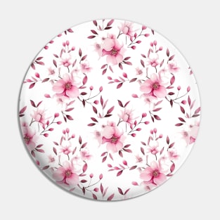 Shabby Chic Floral Watercolor Pattern #1 Pin