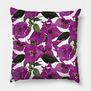 Purple bougainvillea Pillow