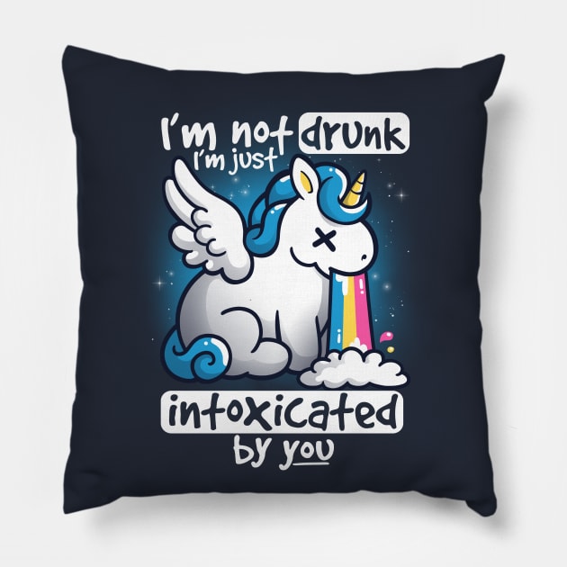 Unicorn not drunk Pillow by NemiMakeit