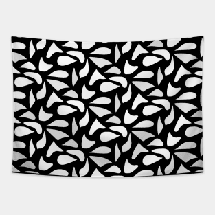 Black and white abstract pattern Tapestry