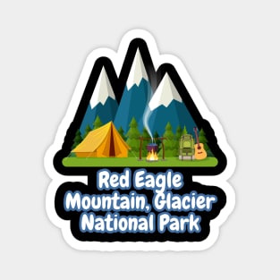 Red Eagle Mountain, Glacier National Park Magnet