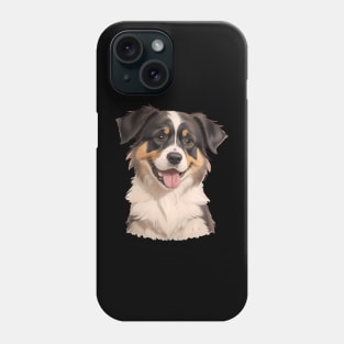 Dreamy Gaze of the Australian Shepherd Phone Case