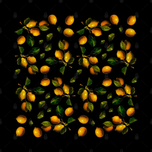 Lemon seamless pattern by shikita_a