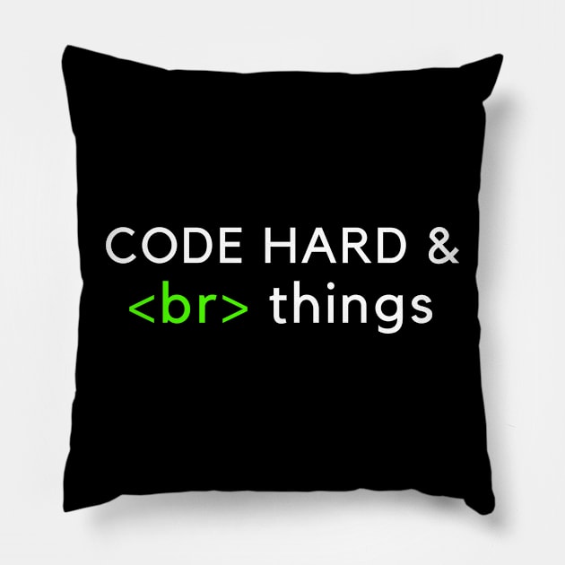 Coder funny gift Pillow by UniqueStyle