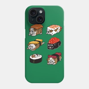 Sushi English Bulldog Phone Case