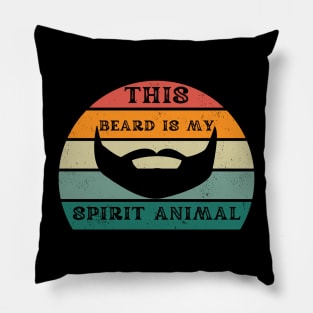 This Beard Is My Spirit Animal Pillow