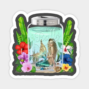 Mermaid in a Mason Jar Magnet