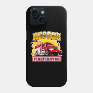 Cartoon Fire Truck Phone Case