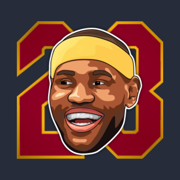 LeBron James Cartoon Face 