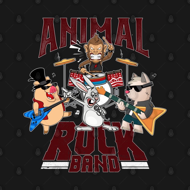 animal rock band by Jandjprints