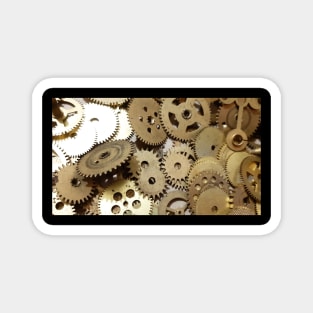 Steampunk, engineering, technology, time, clock, smart, mechanical, abstract, futuristic, gears Magnet