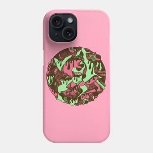 Pink Mint Circle of Drip Phone Case