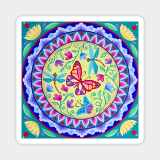 Spring Butterflies and Dragonflies Magnet