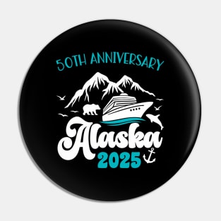 50Th Anniversary Wedding Alaska Cruise 2025 Vacation Pin