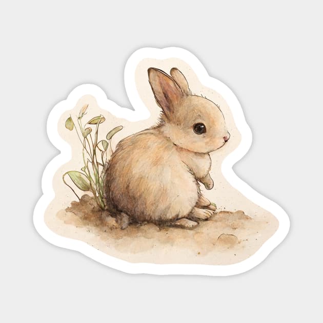 Sweet Bunny Magnet by Sunshine-thru-the-tees