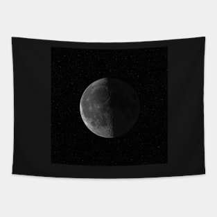 Moon against starry sky Tapestry