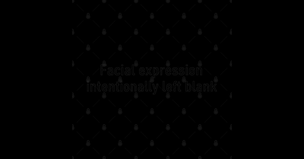 Facial expression intentionally left blank - Bored - Sticker | TeePublic