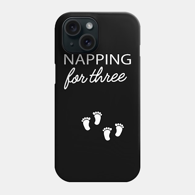 Pregnancy - Napping for three Phone Case by KC Happy Shop