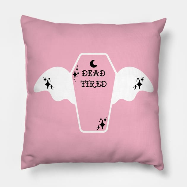 Dead Tired Yami Kawaii Pillow by The Craft Coven