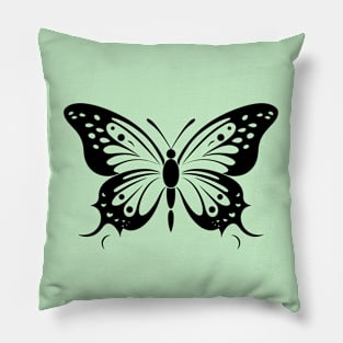 Black Butterfly Pillow