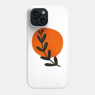 nature minimalist olive branch painting and watercolor inspired Phone Case