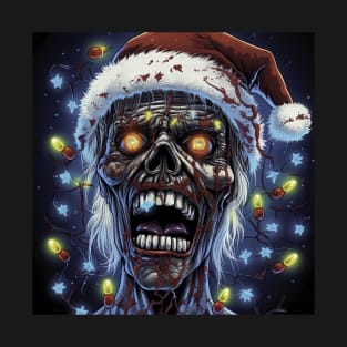 Zombie Santa Claus with lights T-Shirt