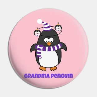 Christmas Penguin Pajama Animal Costume Grandma Penguin Shirt T-Shirt Pin