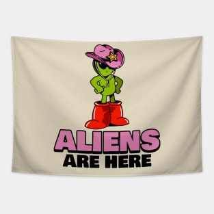 Funny Alien Aliens Meme Tapestry